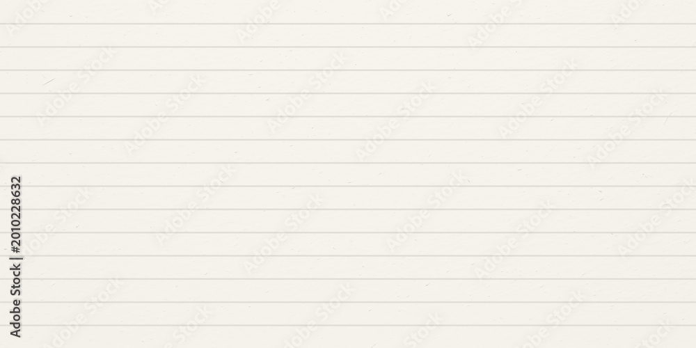 Fototapeta premium Lined paper texture background. Linear pattern. Vintage school notebook sheet with noise. Lined paper vector illustration