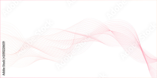 pink wave curve lines banner background design. Abstract soft wave lines dynamic flowing pink light isolated background. Vector Illustration of the pink pattern of lines. Black stripes on vector.
