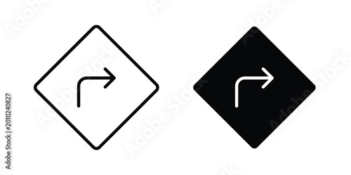 Bild auf Leinwand Directions icon vector pack in black color. Editable icons.
