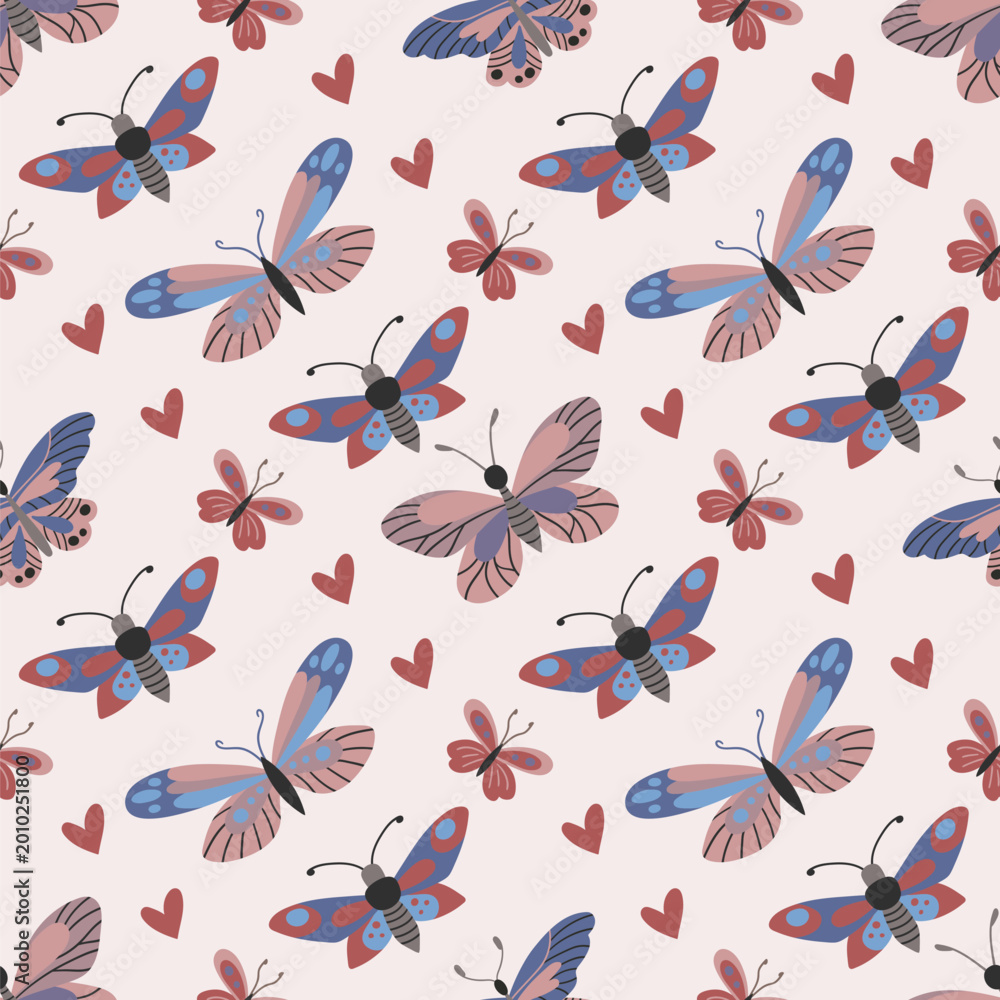 Obraz premium Seamless pattern. Spring print perfect for children's textile design, decor