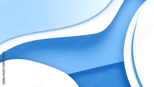 Abstract light blue and white flowing shapes background with soft gradients and smooth curves