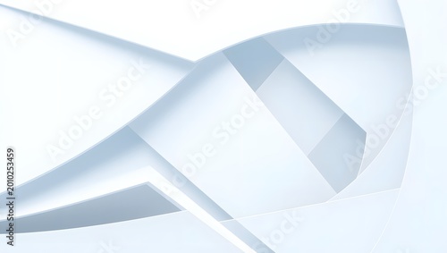 Abstract paper sculpture with soft light and shadow creating a clean, modern, and minimalist aesthetic