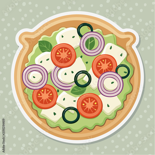 Caprese Salad Illustration