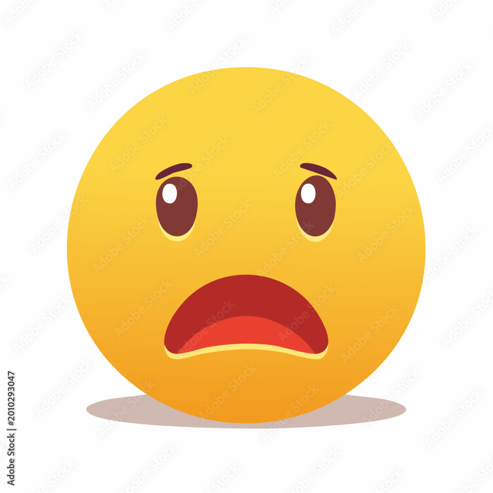 Fototapeta premium Shocked Emoji Face