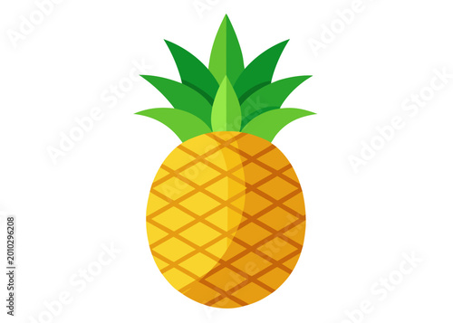pineapple with leaves