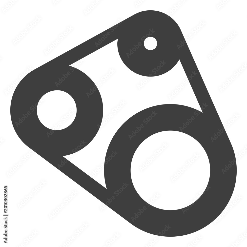 Fototapeta premium Motorcycle timing belt icon