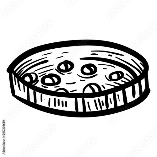Картината върху платно Tablet pill container sketch