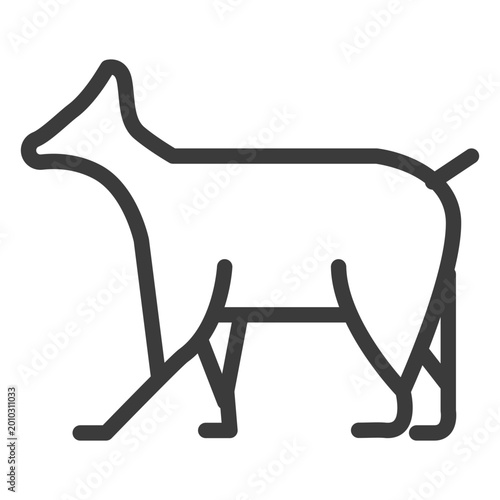 Fotografie Animal cattle divinity stroke