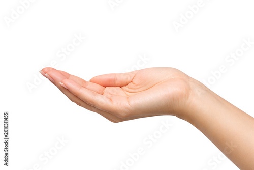 Person's hands gently extended with palms upward, ready for an interaction or receiving something