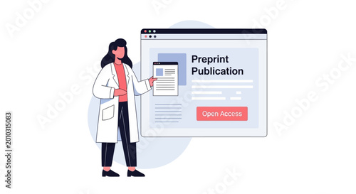 Scientist Presents Preprint Publication Open Access Online