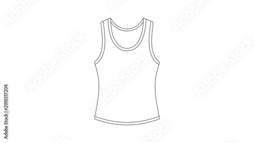 Tableau sur toile Womens sleeveless tank top clothing.
