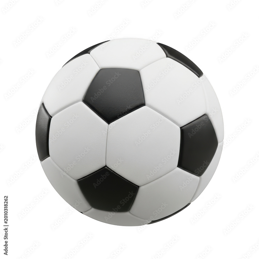 Fototapeta premium Soccer ball isolated on transparent background