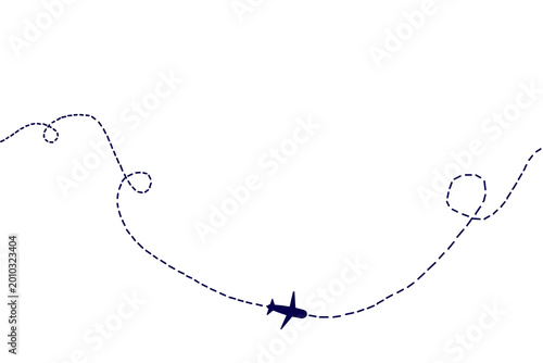 Airplane route. Inverse trace