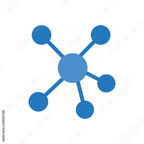 Network Connection Nodes Vector Icon