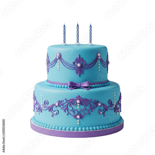 Cake isolated on transparent background