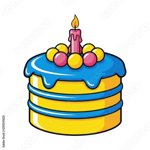 Cake isolated on transparent background