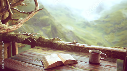 Peaceful Reading Corner In Nature