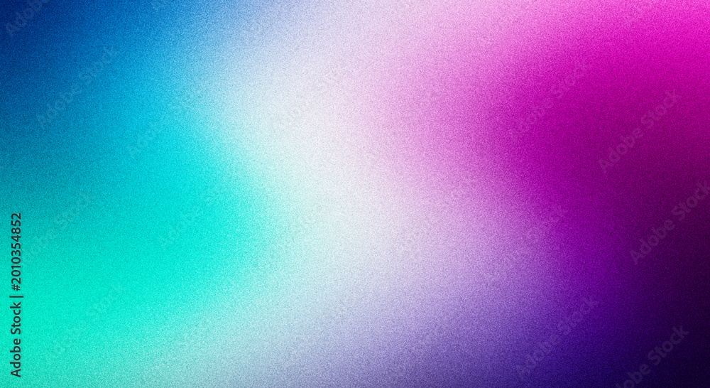 Obraz premium Abstract grainy gradient background with vibrant blue, cyan, pink, and purple colors for modern design projects