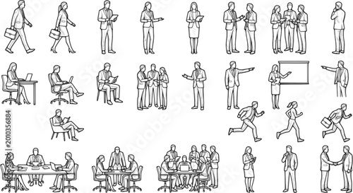 People silhouettes in elevation side view | Architecture people | silhouettes of people | 2D people | Section Elevation View | Architectural drawing people | characters