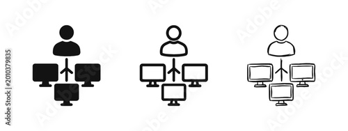 Photos IT Support Network Administrator Icon Remote Monitoring and Computer System Mana