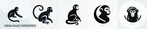 Photography Monkey Silhouette Vector Illustration