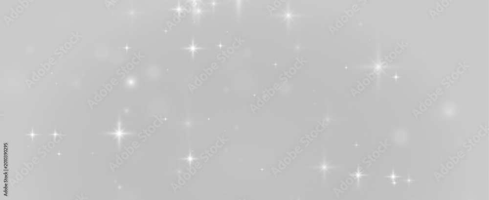 Fototapeta premium White glitter particles with radiant shine and smooth glowing gradients. Elegant light forms premium style. Perfect design element for visuals. png