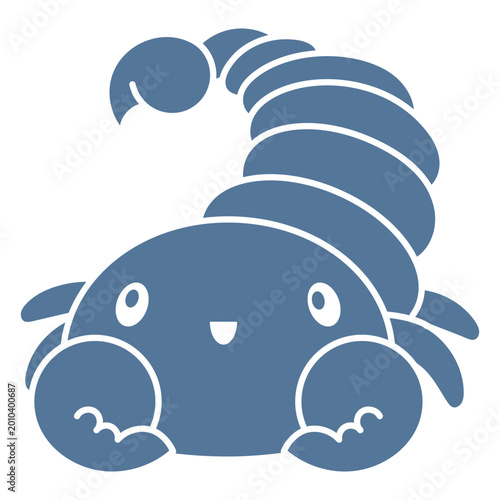 фотографія Blue scorpion sitting