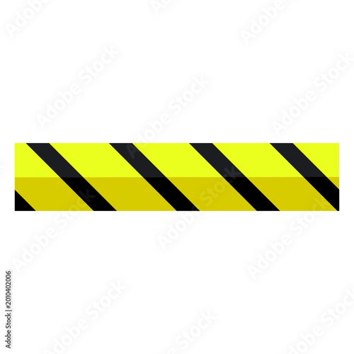 Yellow and black stripe tape