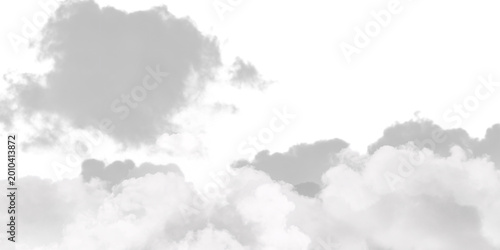 Photography Realistic white cumulus cloud isolated on transparent background for creative digital art and sky composition