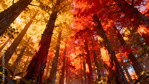 Sunset In The Forest