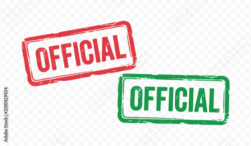 Official stamp badge vector illustration for government certification and document authentication