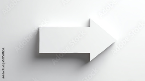 Minimalist white arrow pointing right on a plain background.