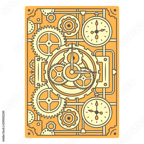 Photos Steampunk-style designs with rectangular shapes