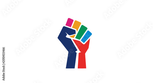 Diverse hands united in solidarity.