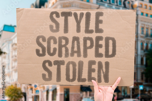 Fotografi "Style Scraped Stolen" AI training pipelines encode and extract visual style from living artists without any attribution or consent
