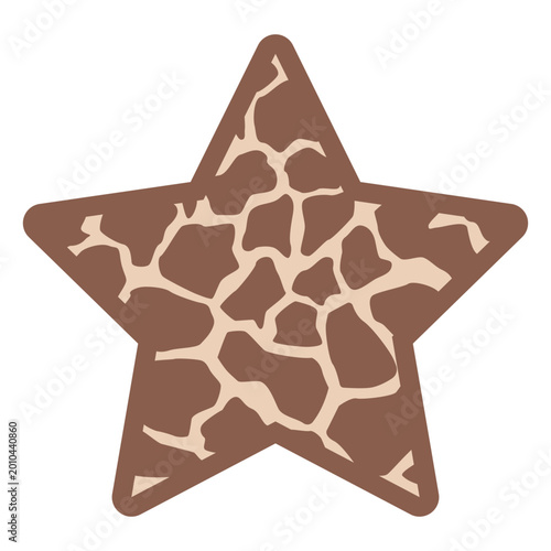 Canvastavla Distinctive star-shaped animal design