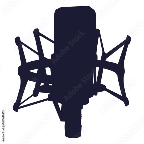 Tableau sur toile Cardioid microphone cut out technology