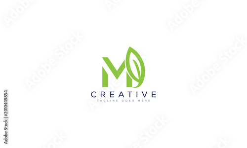 M creative logo with green leaf and digital elements creative identity Free Download M creative logo with green leaf and digital elements creative identity - GFXLoad