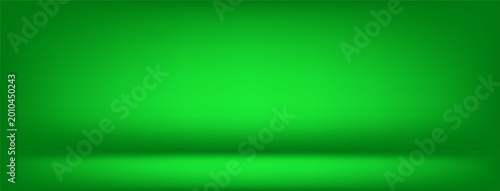 Fotografie Fresh green 3d vector studio podium background