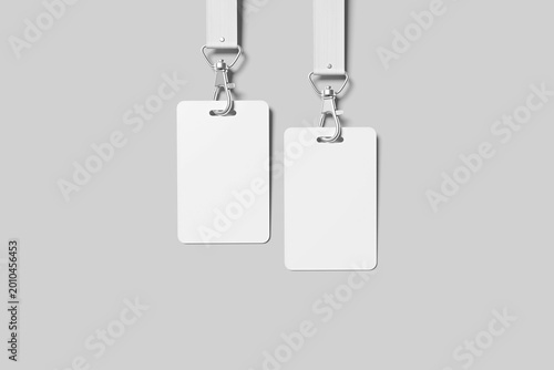 Blank ID Card Mockup - 3D 