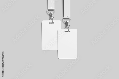 Blank ID Card Mockup - 3D 