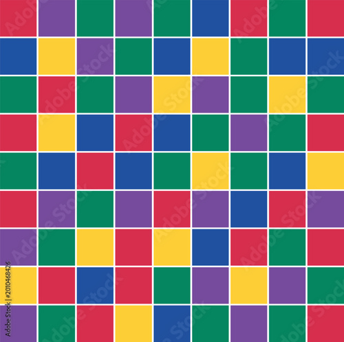 colorful mosaic heart pattern vector illustration