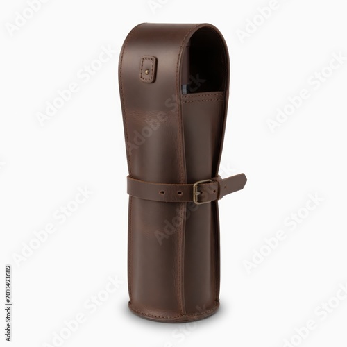 Elegant Brown Leather Vine Accessory Holder for Stylish Organization