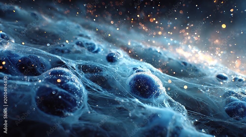 Fototapeta premium Frozen lake bubbles macro cold weather texture images