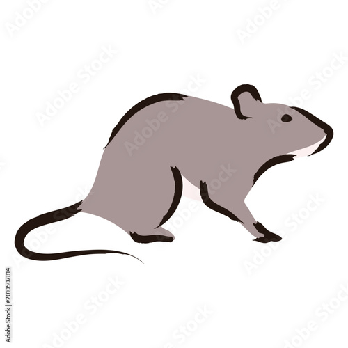Bild auf Leinwand Playful animal silhouette design for casual apparel