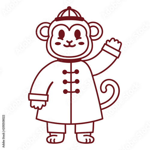 Photography Playful cartoon monkey illustration