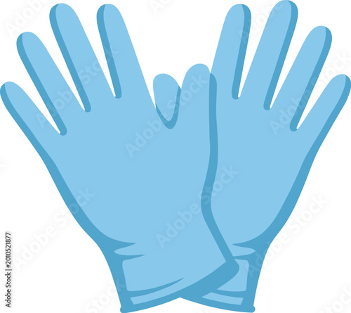 Nitrile gloves are presented as a clean protective tool for medical settings and professional industrial hygiene tasks.