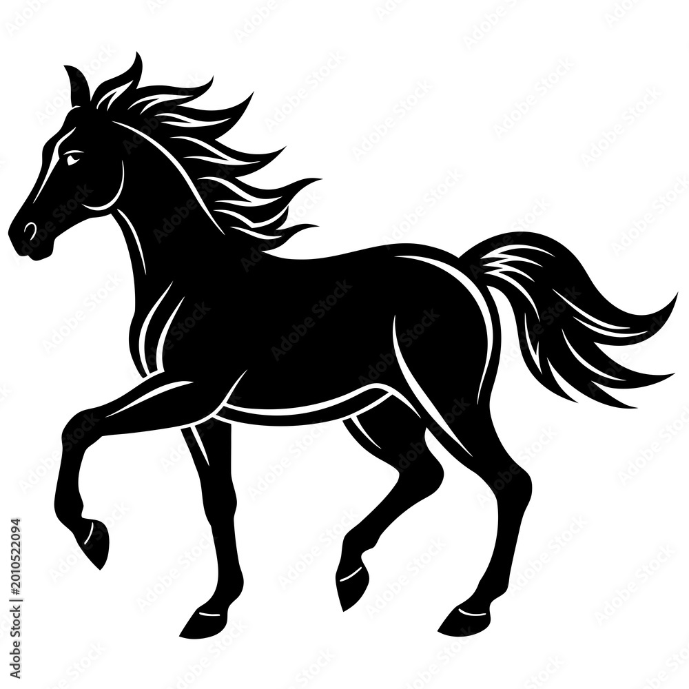 Fototapeta premium Running horse.