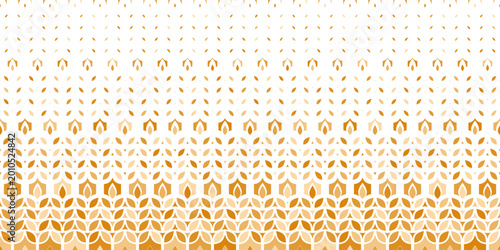 Quadro su tela Wheat ears seamless pattern
