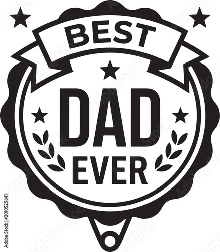 Best Dad Ever badge icon